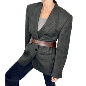 Vintage union made Alpaca wool plaid blazer 40 R